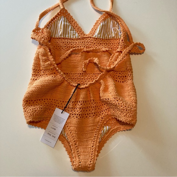 NWT!! She Made Me - Essential Crochet One-Piece Swimsuit Size Small - Picture 6 of 9